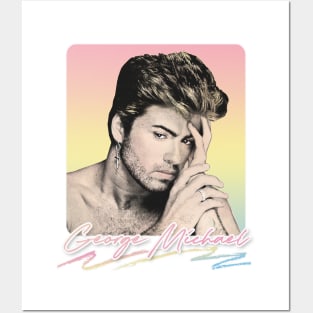 George Michael // Faded Vintage Look // Original Design Posters and Art